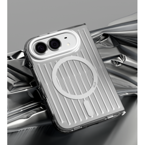 Чехол защитный Pulse Case с MagSafe для iPhone Duo, серебристый